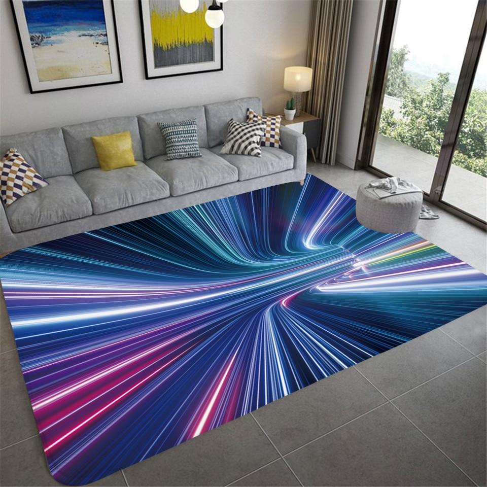 Fashion Marble Pattern Living Room Rug Irregular Room Decoration Striped Abstract Carpet Children Crawling Play Floor Mat Kitchen Rug
