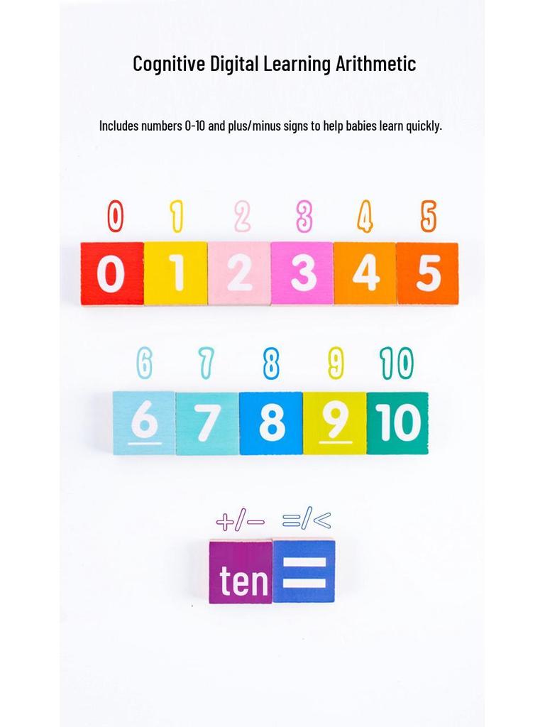 Montessori Math Learning Aids for Kids: Educational Toys for Addition & Subtraction