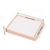 48 Grids Earrings Display Tray Velvet Ring Earring Holder Simple Wood Rings Tray  Home