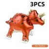 1/3Pcs Sika Deer Lion Triceratops Crocodile Rooster Walking Animal Balloons Large Animal Balloon With Wheels For Kids Toys