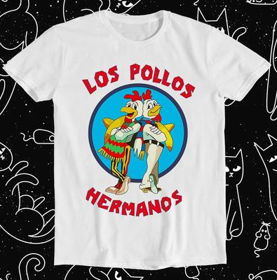 Los Pollos Hermanos TV Series Retro Funny Meme Gift T Shirt Summer Cotton Men Women Top Tee Streetwear Casual Loose Short Sleeve
