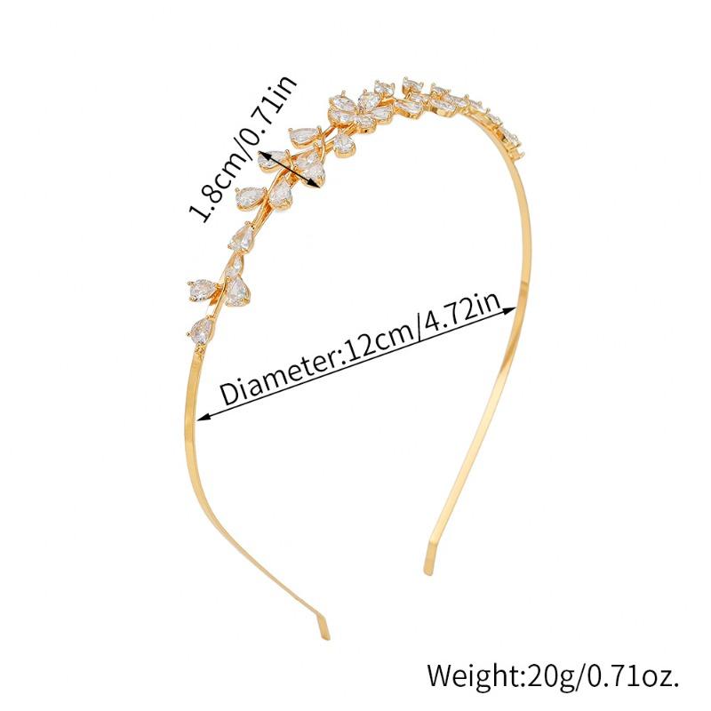 Meier Zircon headband, hair accessories, bridal accessories, full diamond headband