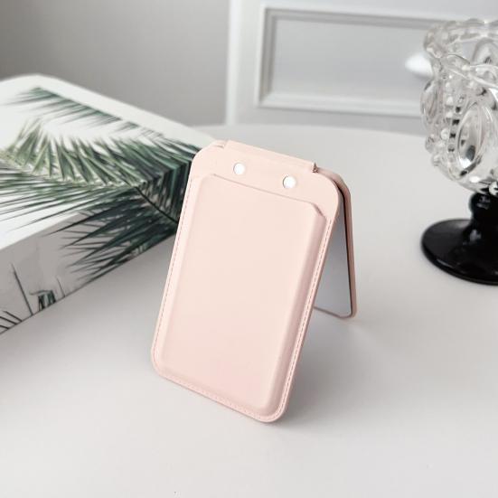 Magnetic Card Holder with Mirror Anti-slip Phone Stand for Magsafe for iPhone