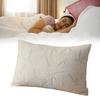 Memory Foam Luxury Pillow With Cool Silk Knit Cover For Adult Sleep Comfort