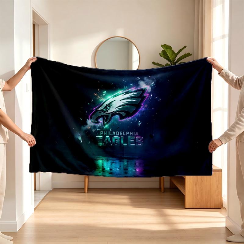Philadelphia Eagles (82) Flanelinis pledas – švelnus akcentas miegamajam ir svetainei bei jaukia namų dovana