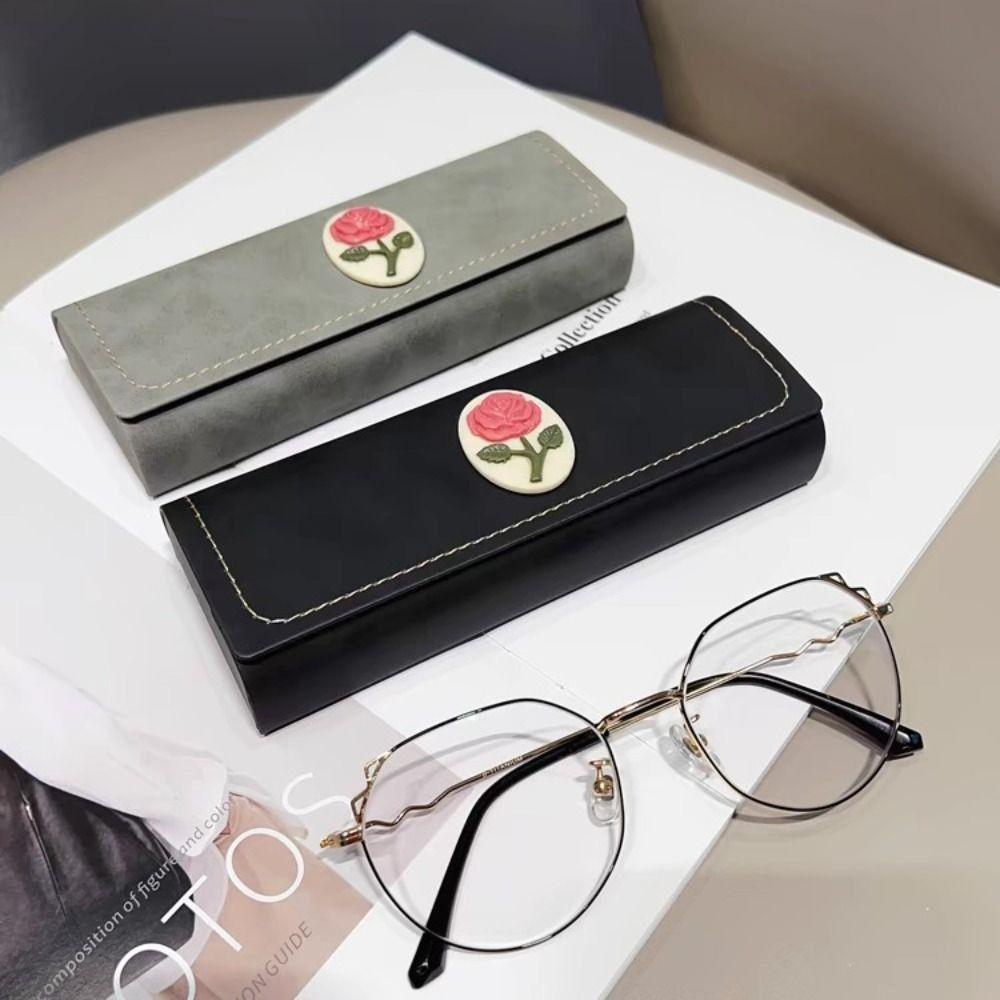 2Pcs Pressure Resistant Sunglasses Cases Retro Glasses Storage Box Fashion Glasses Cases Packing
