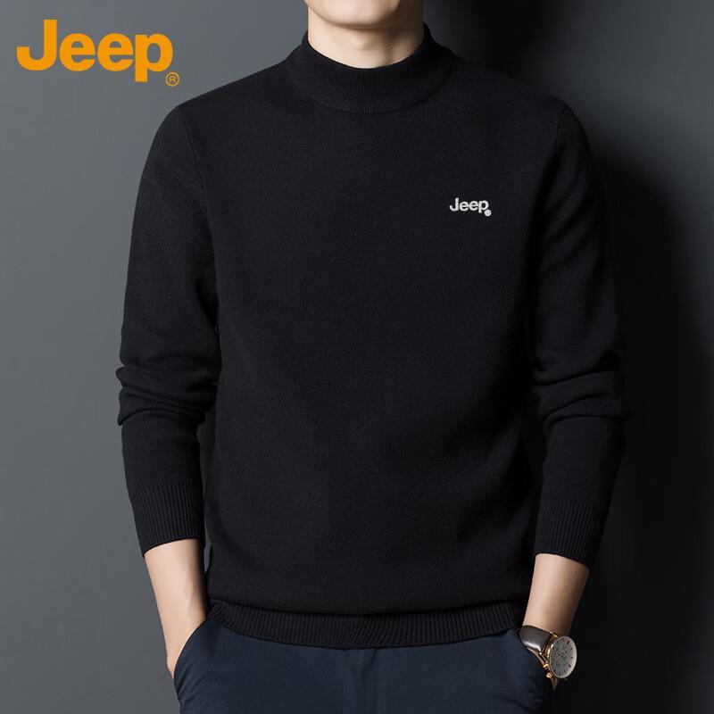 JEEP Men's Thick Warm Crewneck Sweater