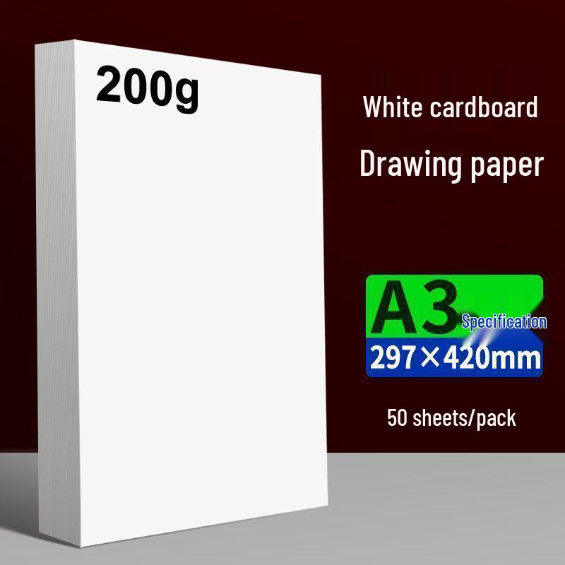 Białe Kartony - Format A4 i A3, Dutch White, do Sztuki Dziecięcej, Rysowania 4K i 8K oraz Projektów Rękodzielniczych.