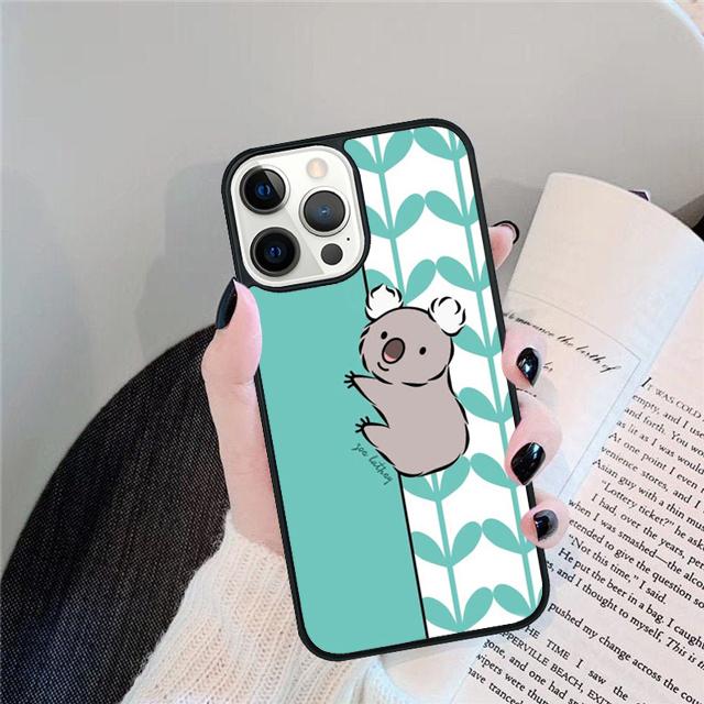 Cute Cartoon Koala Coque Shell For iPhone 17 Air 15 16 14 13 12 Pro Max 11 Pro Max Plus Phone Case Cover
