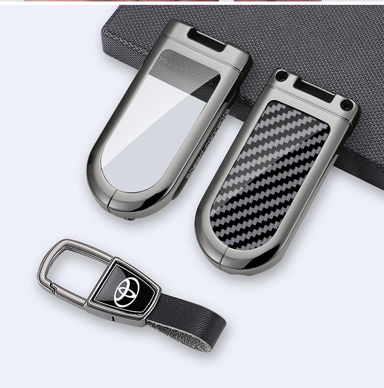Kompatibelt metallnyckelfodral för Toyota Daihatsu Tanto La600S/610S/150S och Proton Perodua