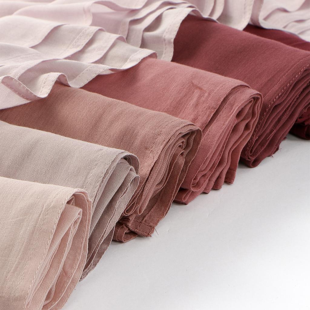 New Modal Rayon Cotton Hijab Scarf Muslim Hijab Shawls For Women Plain Scarf Summer Thin Headscarf Islamic Turban Headband
