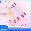 Nail Art Dual-Ended Pen Set: Soft Silicone Gel, Rhinestone Pressing, and Clay Carving Tips