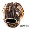 ZETT Pro Status SCE Soft Baseball Glove for Second and B Size 4 Shortstop, Brown/Pastel (3732), (BRGB32556F)