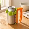 Fizzy Drink Can Lid Reusable with Straw Easy to Use Accessory for Travel, Car, Office