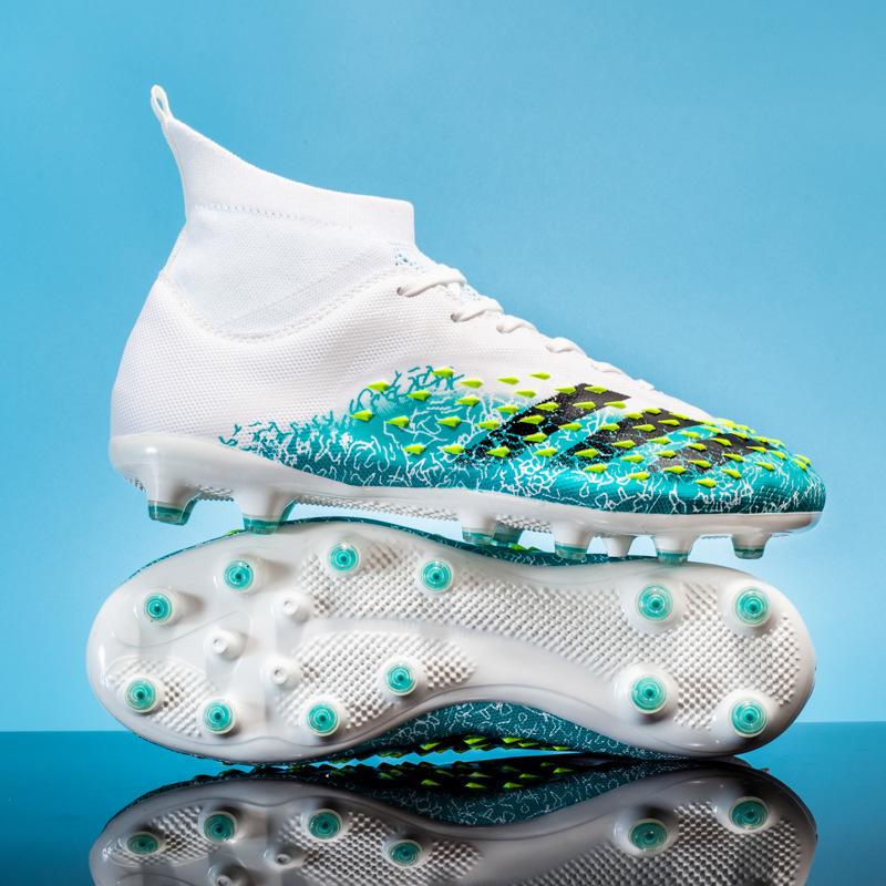 Training Long Nails Shattered Female Nails Student Lawn Competition Adult 23 High Top Football Shoes Men'S Shoes