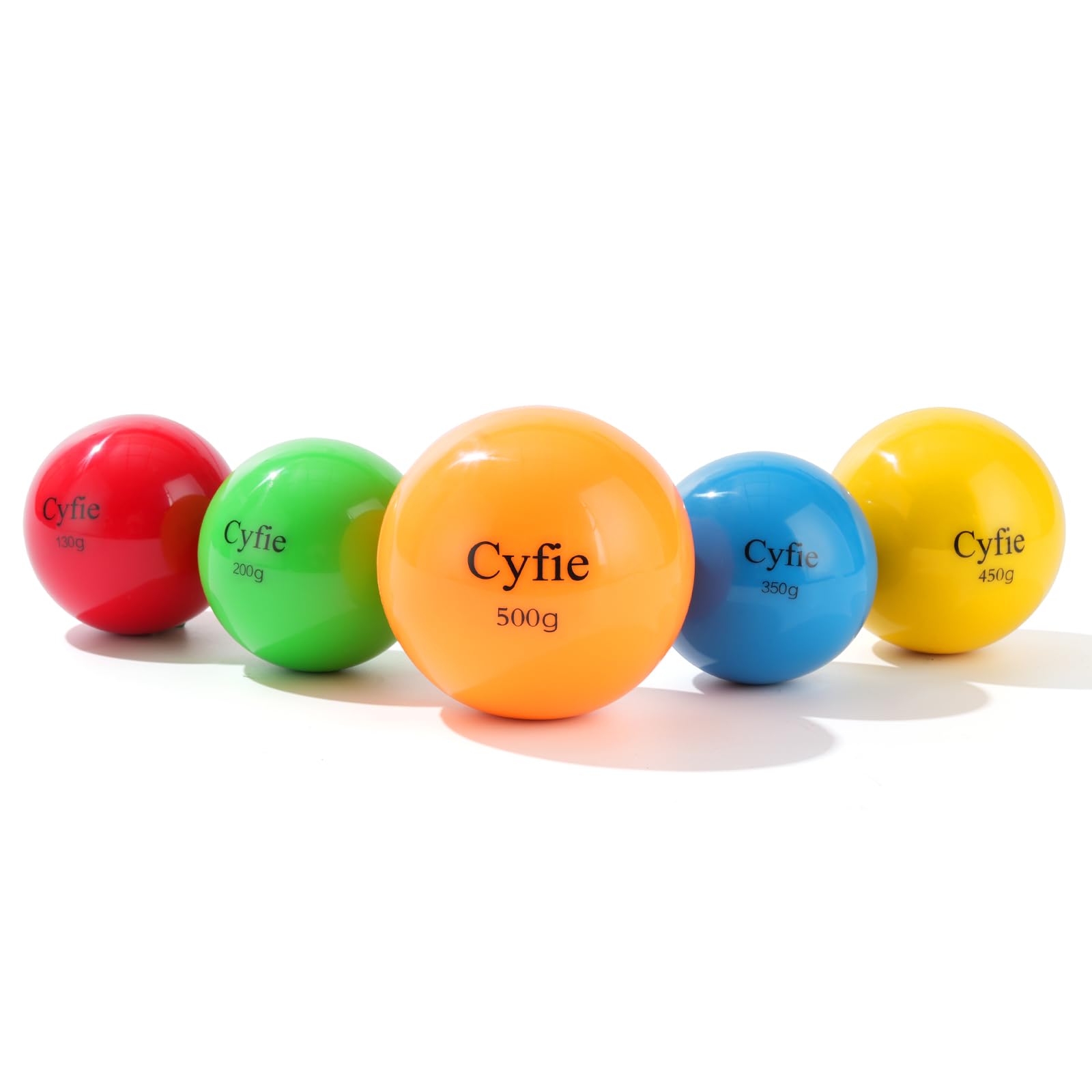 

CYFIE Baseball Sand Balls, Sand Balls for Baseball Practice and Training, Iron Sand, 500g, 350g, 450g, 200g, and 130g, Perforated, Set of 5