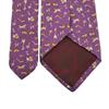 Salvatore Ferragamo Animal Pattern silk tie purple silk mens Used