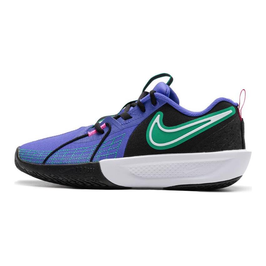 

Новые Nike Air Zoom G.T.. Подростковые баскетбольные кроссовки средней высоты с 3 уровнями амортизации, износостойкие, черно-индиго-синие-зеленые FD7033-500 33.5