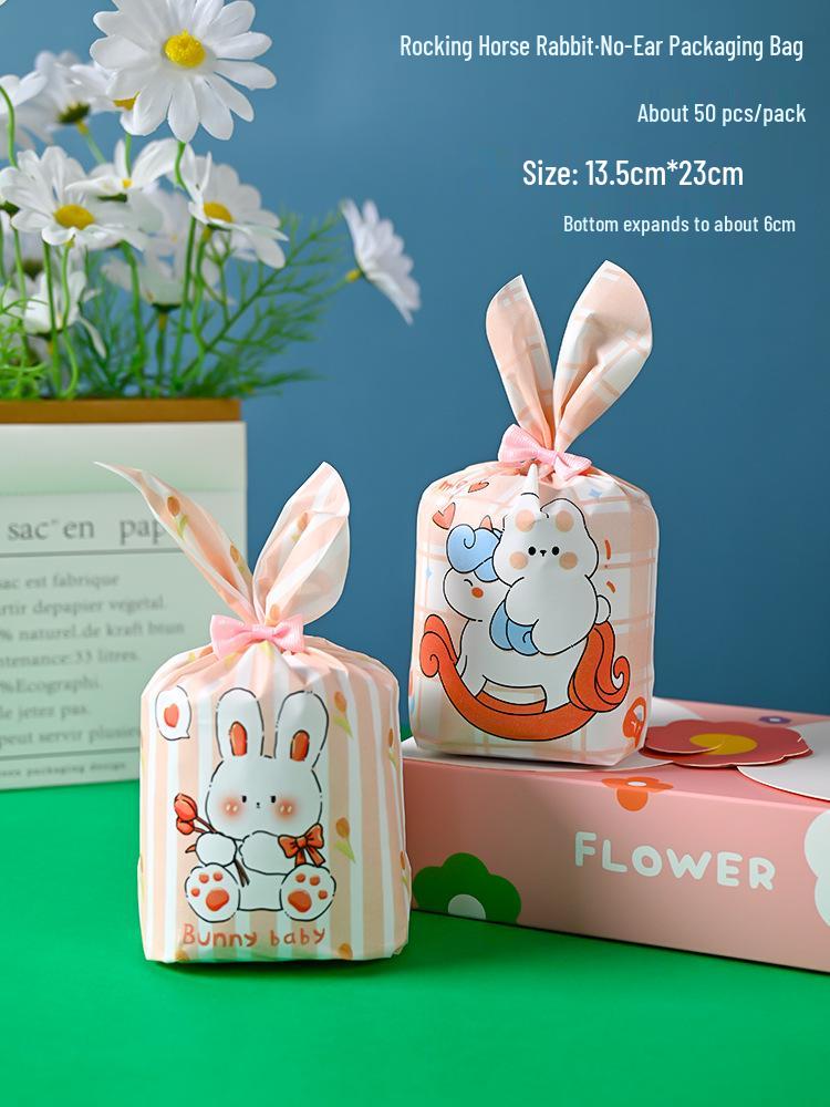 Cute Rabbit Ears Gift Bag for Candy, Cookies & Snacks