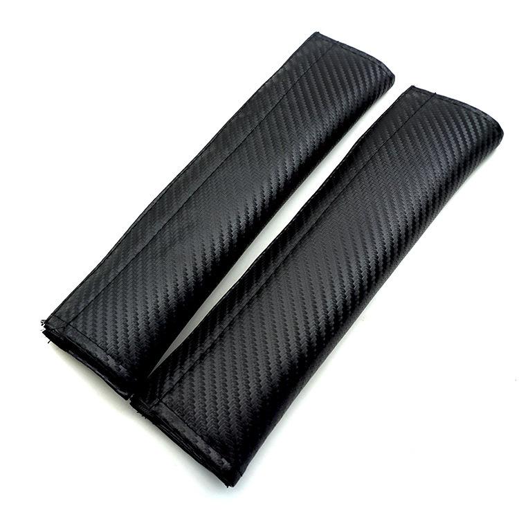 Alpina Modified Carbon Fiber Car Shoulder Pad Cover - Leather Finish