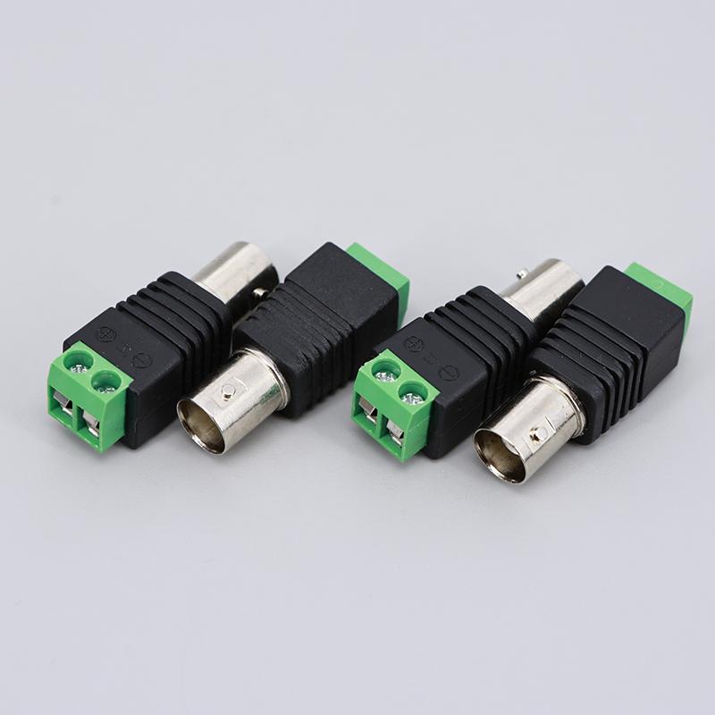 10PCS 12V BNC Female Jack Adapter Plug Video Balun Converter BNC Connector for Led Strip Light DVR CCTV Camera Power