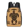 Sea Turtle Coral Print Single Layer Backpack Simple Style for Boys/Girls Children Best Gifts 2D Flat Cartoon School Bags