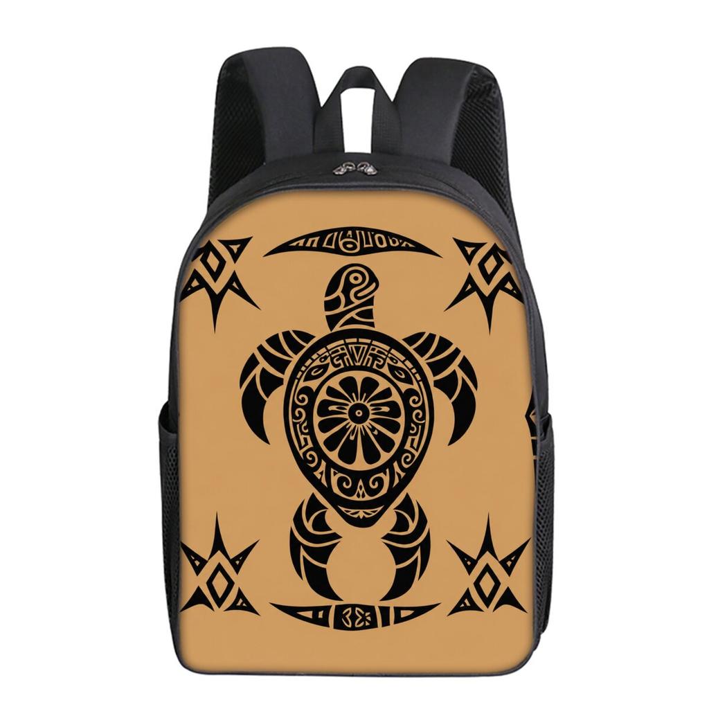 Sea Turtle Coral Print Single Layer Backpack Simple Style for Boys/Girls Children Best Gifts 2D Flat Cartoon School Bags