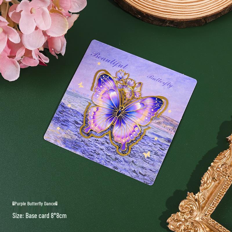 Retro Butterfly Metal Bookmark - Exquisite Chinese-Style Gift for Teachers