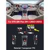 Transparent TPU For BYD QIN PLUS 2024 2025 Car Center Console Media Dashboard Navigation Anti-scratch Protector Interior Film