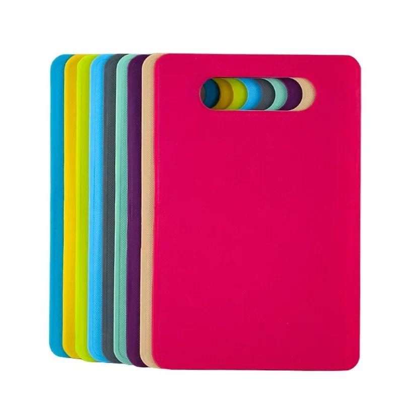 Reversible Plastic Cutting Board Non-slip Kitchen Mat for Meat and Vegetable Dishwasher Safe Chopping Board for Outdoor Camping