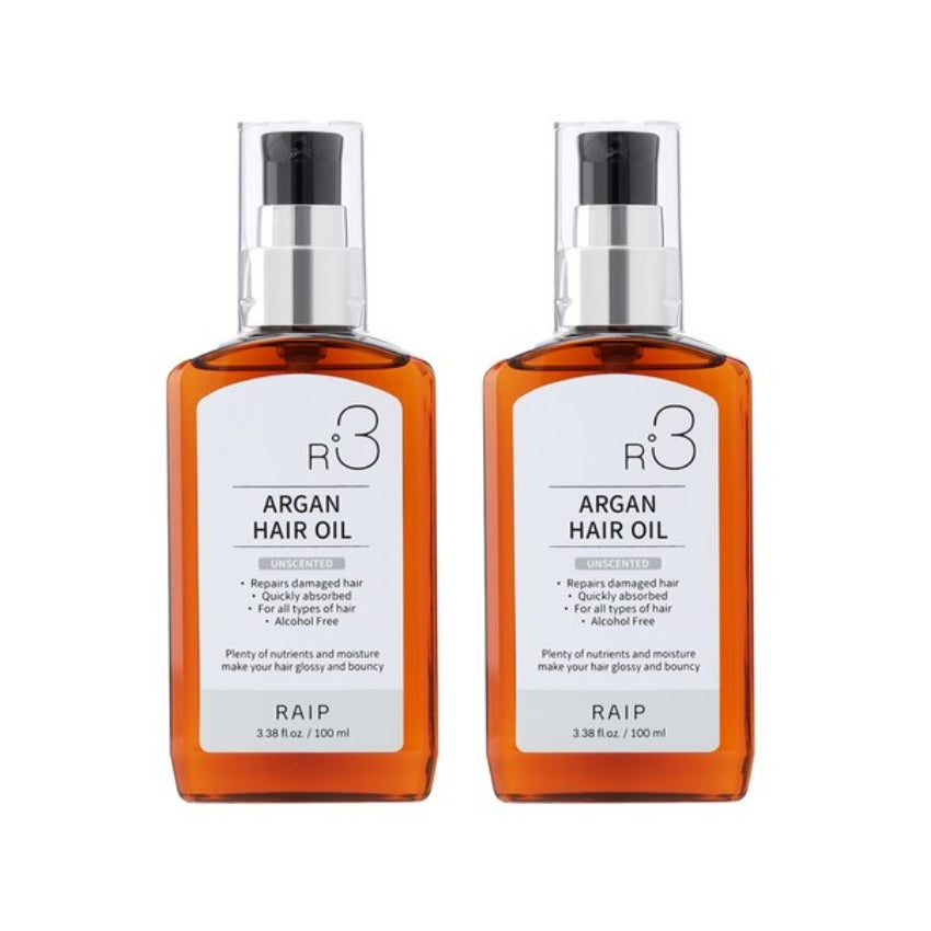 

RAIP R3 Argan Hair Oil Unscented 100ml*2Pcs/4Pcs 2Pcs