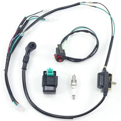 Acessórios para motocicletas off-road ATV 50-110CC: pedal de partida, chicote elétrico, bobina de ignição, componentes elétricos de alta tensão.