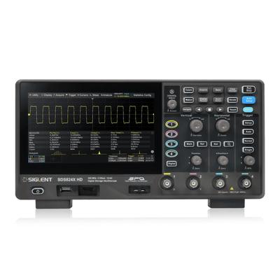 Oscilloscopio Digitale SIGLENT SDS814X HD 100MHz con Memoria di Campionamento Massima Verticale Fino a 50Mpts Ingresso e Funzioni Matematiche Touchscreen HD Include una Garanzia da