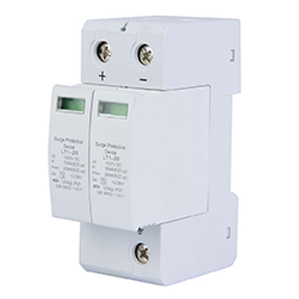 1000V 2P 20KA Surge Protective Device DC Photovoltaic Lightning Protector Low Voltage Arrester