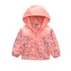 Boys and Girls Children's Clothing In Small Children Printed Fashion Splicing Casual Hooded Zipper Jacket Jacket