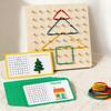 Holz Handgemacht DIY Nagelbretter Geometrisch Kreatives Spielzeug Gummiband und Brettspiel Heimdekoration Holzbrett Räumliches Spielzeug
