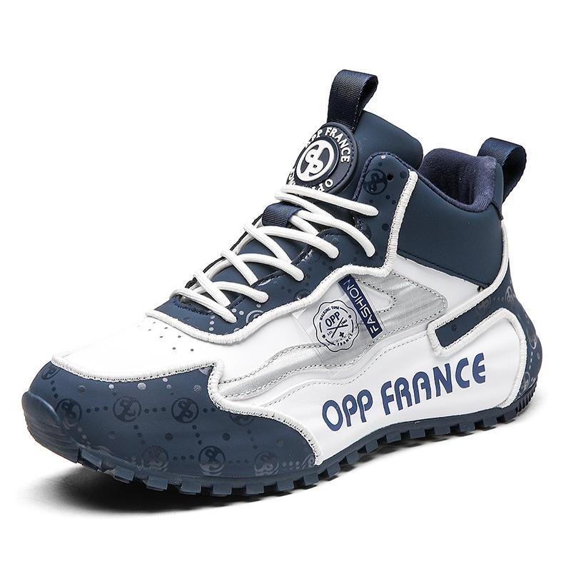 Chunky Sneaker Men Cover Bottom Shoes Fashion Casual Leather Upper Increased Internal Platform Shoes High Height Increasing