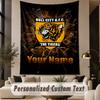 Custom Text Tapestry Hull City Print Wall Tapestry Indoor Living Room Wall Decor