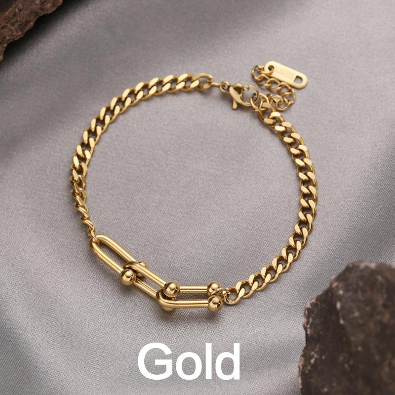 

Vintage Adjustable Hip Hop Cuban Chain Bracelet for Women Men Gold Lock Hasp Handmade Jewelry Gift Party Fashion Accessories золотой