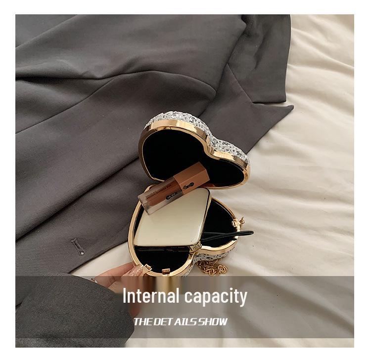 2024 Summer Mini Korean Style Lock Handbag & Heart Coin Purse - Trendy Women's Shoulder Crossbody Bag