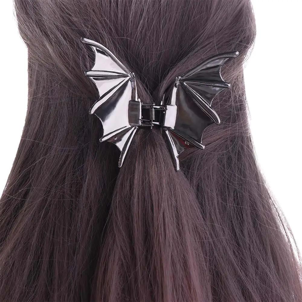 Fashion Y2k Bat Claw Clip Shark Clip Barrettes Bat Wing Hair Claw Hair Accessories Korean Style Bat Hairpin Festival