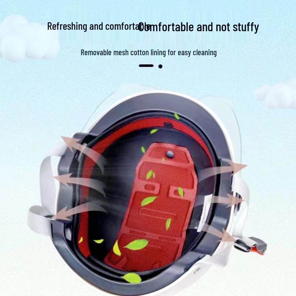 Certified 3C Electric Battery Motorcycle Helmet for All Seasons
