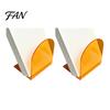 Clear Book Organizer for Office 1 Pair Acrylic Bookends, Ends Holders Shelves, Decorative Arch Modern L Shaped Support Stopper, Bookshelf Bedroom