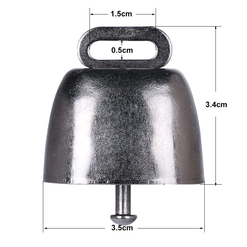2pcs Copper Bells Cats Dogs Pets Metal Iron Bells Hanging Loud Crisp Spread Farther Loud Cow Horse Sheep Grazing
