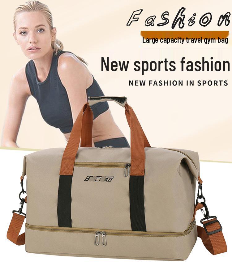 Waterproof Large Capacity Lightweight Travel Bag with Shoe Compartment for Business and Short Trips
