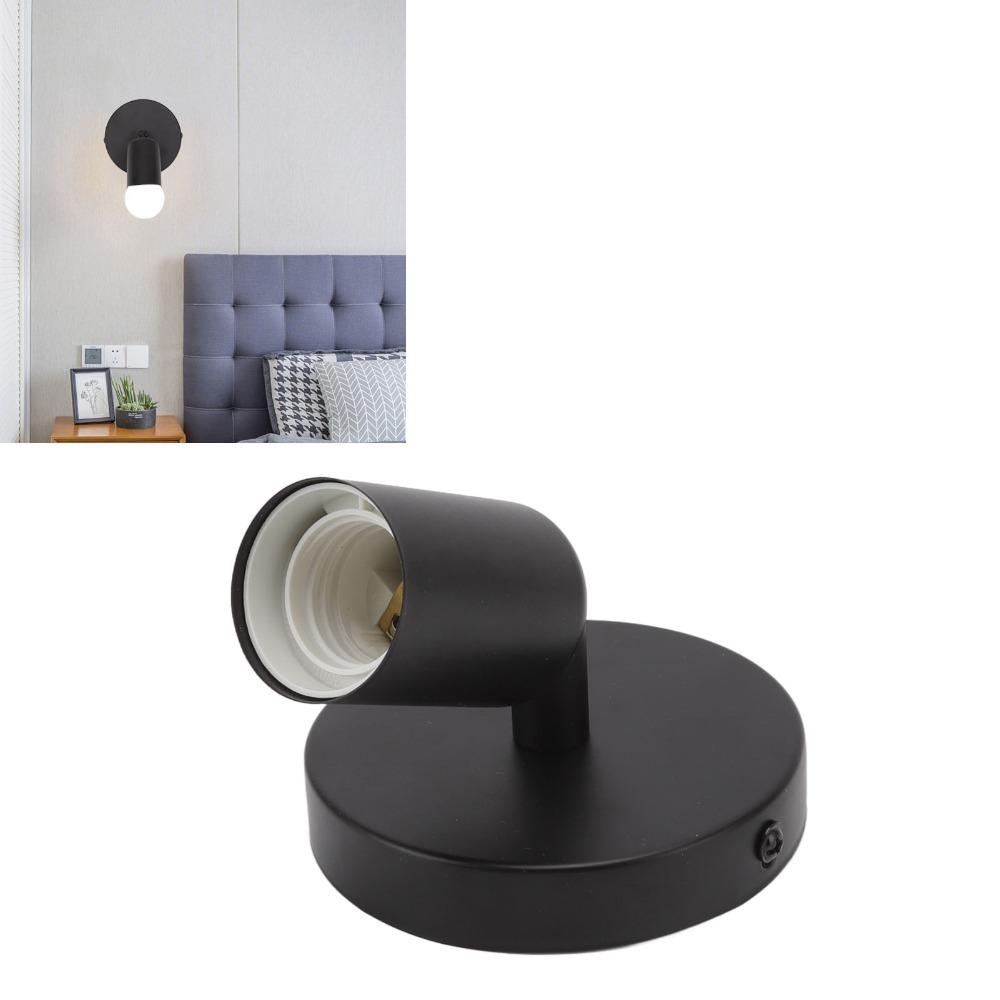 Iron Wall Lamp Holder 180 Degree Lamp Base Easy Wall Lamp Base Ceiling
