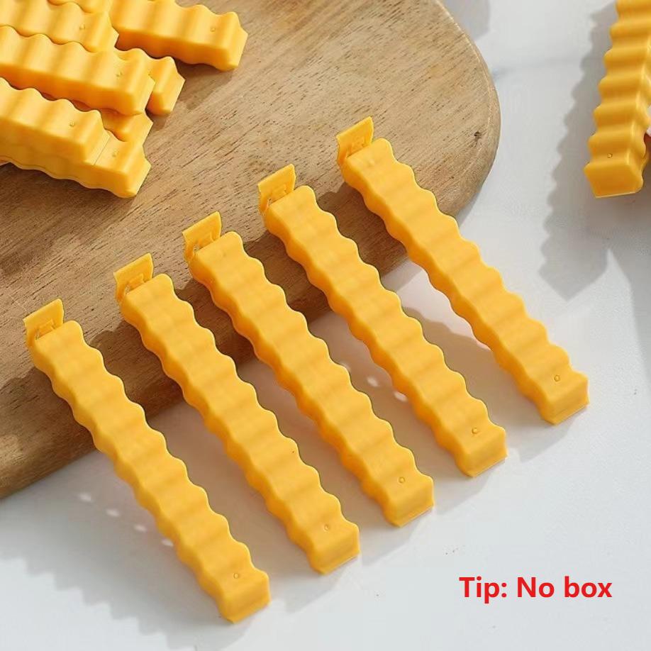 5/12PCS Snack Clip French Fry Shaped Magnetic Sealing Clips - Wall Mountable for Food Storage and Plastic Bag Freshness