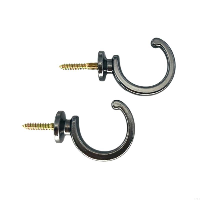 62KD 2Pcs Curtain Tieback Hooks Heavy Duty Metal Ball End Tie Back Hooks Curtain Hook