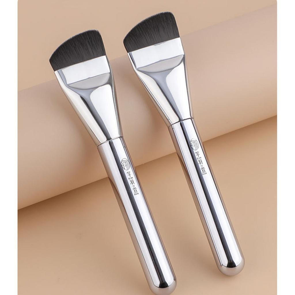 Line Facial Mask Brush No Powder Ultra-thin Flat Head Foundation Brush No Trace Light Base Soft Makeup Brushes Primer Beauty Tool