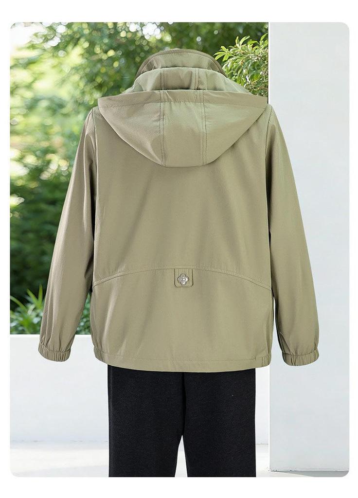 Spring Windbreaker: Stylish 2026 Loose Fit Jacket for Young, Middle-Aged, and Elderly Women